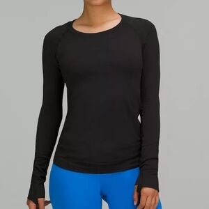 Lululemon Swiftly Tech Long-Sleeve Shirt, Black, Size 8
